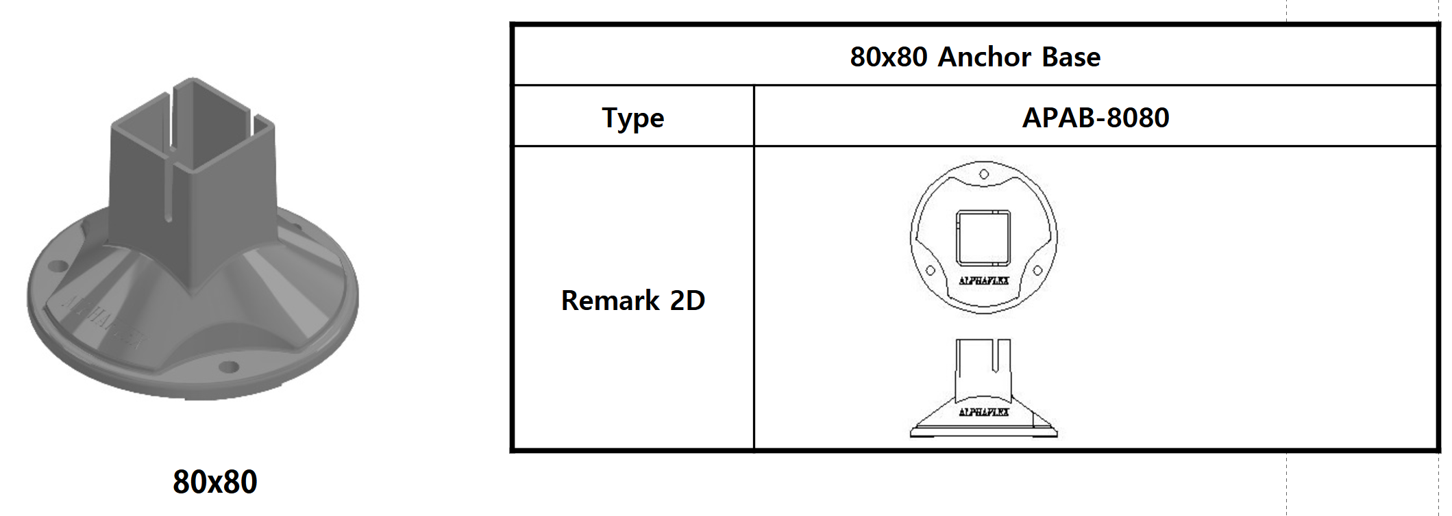 80x80 Anchor Base