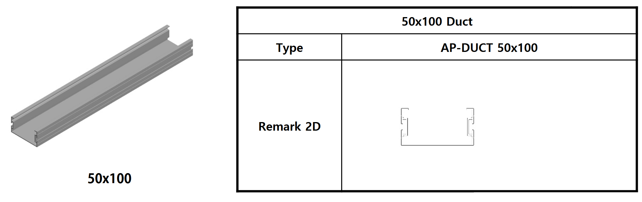 50x100 Duct