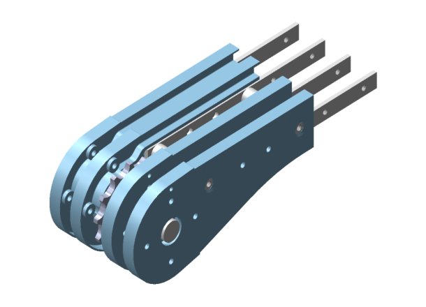 126mm AL Die-Casting ldler