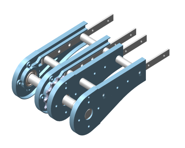 235mm AL Die-Casting ldler