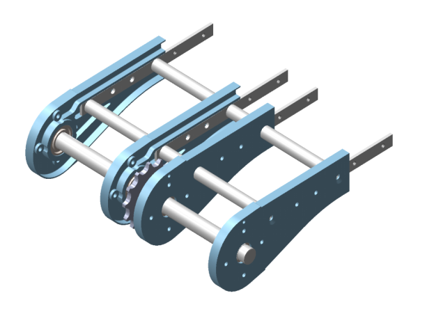 400mm AL Die-Casting ldler